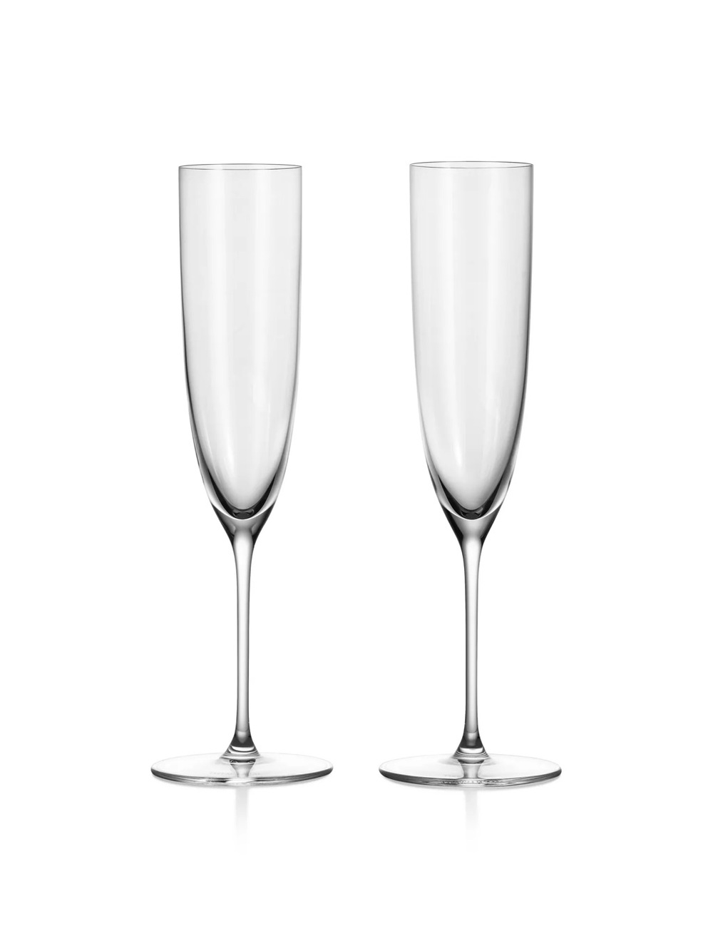 Tiffany & Co. Clear Champagne Flutes - Pair